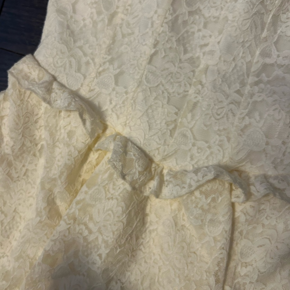 Altar'd State Cream Lace Kids Dress - Picture 2 of 5